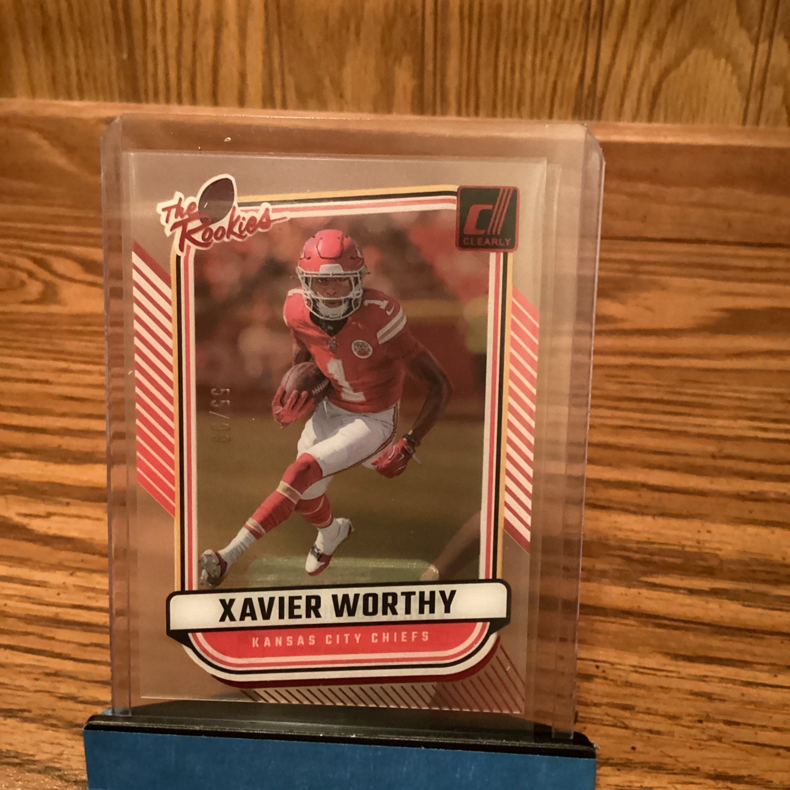 2024 Clearly Donruss Xavier Worthy /99 The Rookies Red Color Match