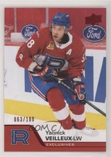 2020-21 Upper Deck AHL Exclusives 63/100 Yannick Veilleux #42 a3q
