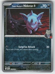 Team Rocket's Nidoran F 114/182 Reverse Holo Common SV10: Destined Rivals