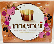 Merci Assorted Chocolate Mousse Variety, Individually Wrapped 7.4 oz 210 g Box