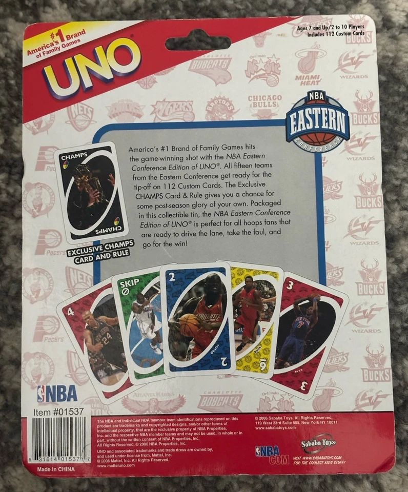 2006 Special Edition UNO NBA Eastern Conference Special Edition Exclusive Free S - Image 3 of 3