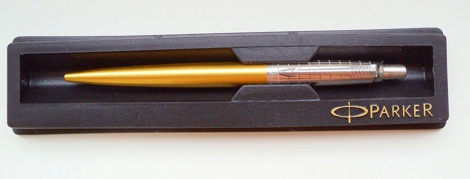 PARKER JOTTER BALL PEN " GOLD / CHROM " LIMITED EDITION from 2012, in BOX, - Bild 1 von 1
