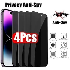 4PCS Privacy Tempered Glass Screen Protector For iPhone14 15 16 17 Pro Max 16E