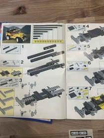 VINTAGE LEGO MODEL TEAM 5510 OFF ROAD 4X4 JEEP INSTRUCTIONS & STICKERS