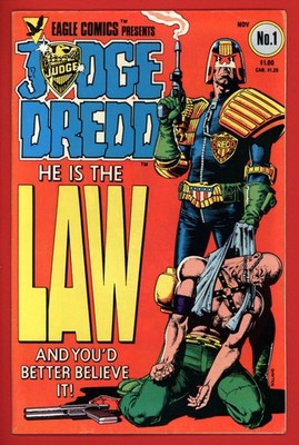 Judge Dredd #1 FN 6.0 fine Eagle comics Brian Bolland 1983