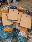 Mcm Metal Fake Wood Floral 4x6 Picture  Set Of 4 As Is — photo 6