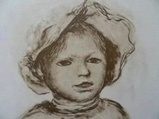 Auguste Renoir: Renoir Child, Lithograph, Mourlot, 1951