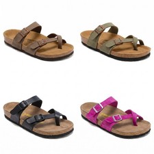 Mayari Birko-Flor Sandals Classic Birkibuc Cork Two-Strap Toe Loop Comfort Shoes