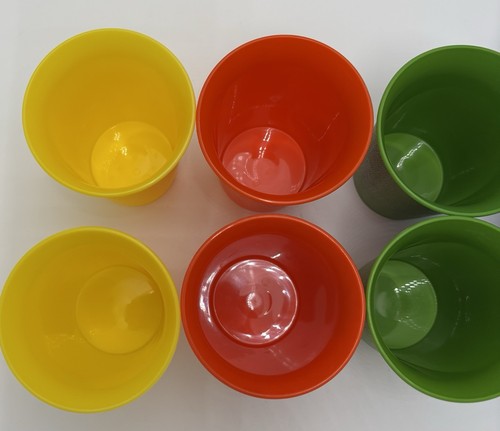 VINTAGE LOT OF 8 TUPPERWARE #109 Series BELL TUMBLERS 7 OZ KIDS CUPS New! - Picture 3 of 8