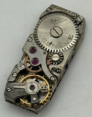 FHF Watch Movement Baume Mercier B&M Ladies Manual Wind Swiss Vintage Parts 9mm 