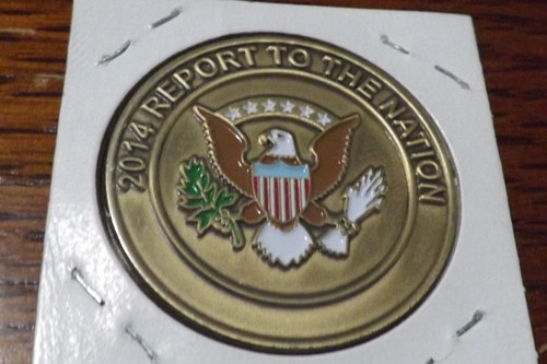 BOY SCOUT MEDALLION TOKEN COIN 2014 REPORT TO THE NATION - Picture 2 of 2
