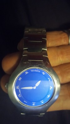 RARE y2k FOSSIL Big Tic JR-7978 Blue Kanji (UPDATED) | eBay