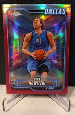 2025 Topps Chrome #197 Dirk Nowitzki PINK REFRACTOR Mavericks 