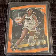2025 Panini Prizm WNBA- Orange Ice Prizm #92 Angel Reese- Chicago Sky 
