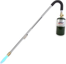 Self-Igniting Weed Killer Torch - 35 Inch Adjustable Flame Control for Precision