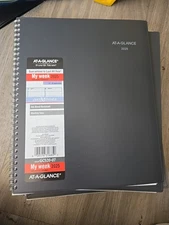 2025 AT-A-GLANCE DayMinder Weekly/Monthly Planner, 8-1/2" x 11", Gray, Jan-Dec