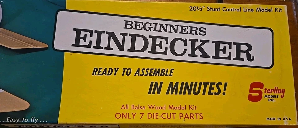 Sterling Models Principiantes Eindecker Foker E III 20.5 LÍNEA DE CONTROL DE ACROBACIAS Foto 2 de 4
