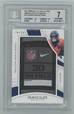 2019 Panini Immaculate Courtland Sutton Authentics Jumbo Tag 1/1 BGS 7