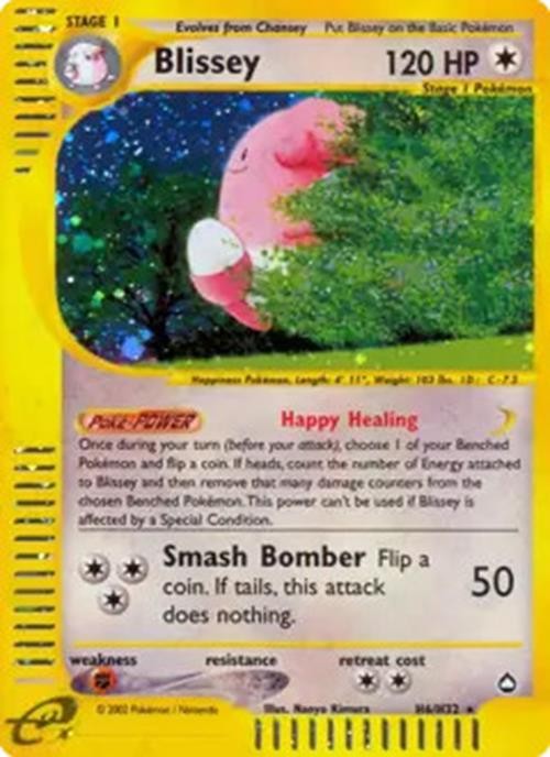 Blissey - H6/H32 - Pokemon Aquapolis Holo Rare Card LP