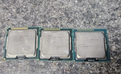 3x Total/Intel Core i5-2400 @3.10GHz (2x) & i5-3470 @3.20GHz (1x) Processors 