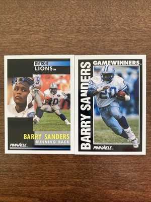 1991 Score Pinnacle Football - BARRY SANDERS #250 / #366 - Free Shipping!!