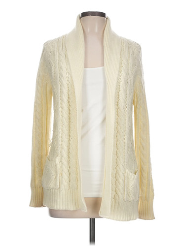 Assorted Brands Women Ivory Cardigan L