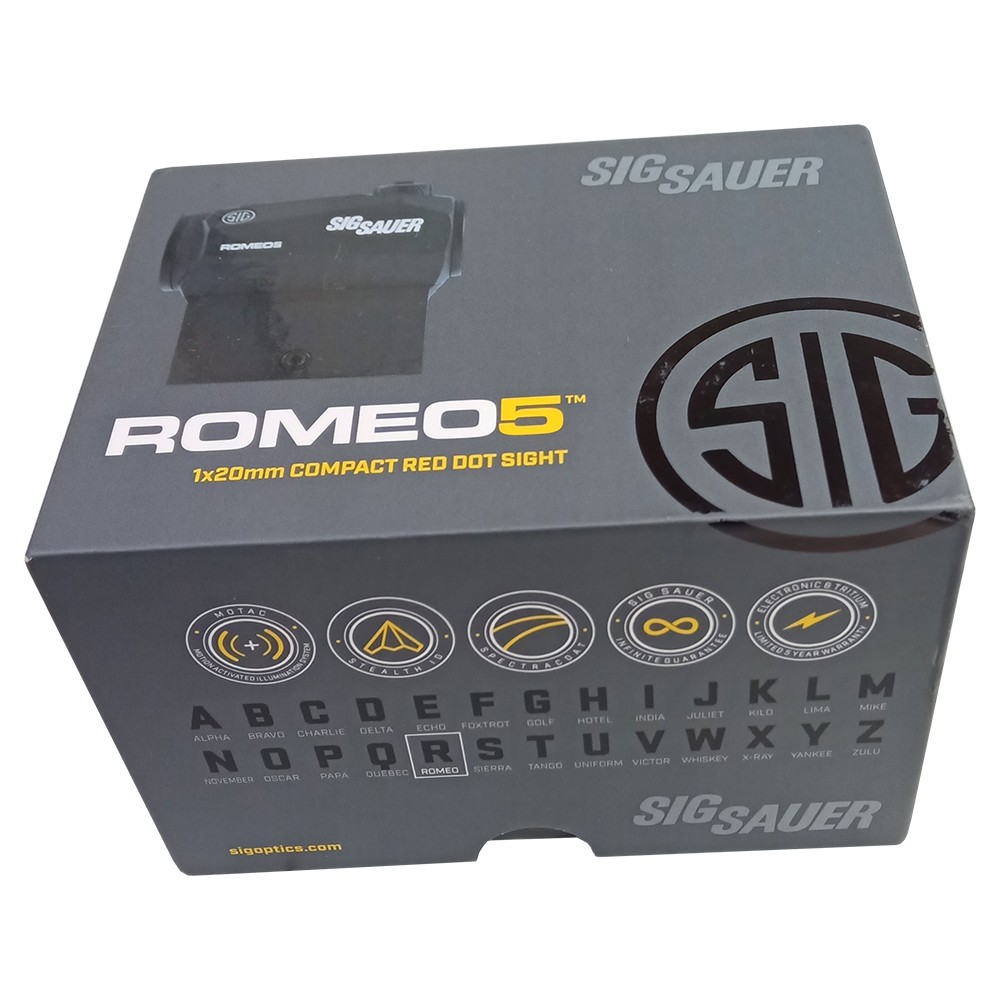 SIG SAUER ROMEO5 1x20mm TREAD 2 MOA Red Dot Sight 798681599028| eBay