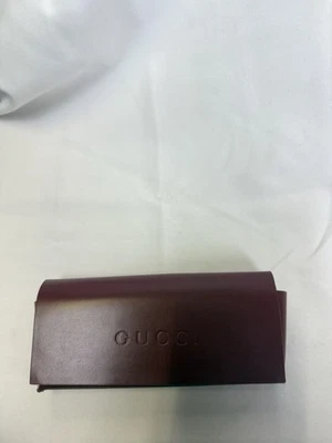 Gucci Brillenetui Leder Bordeaux Weinrot (Faltbar) - Bild 1 von 3