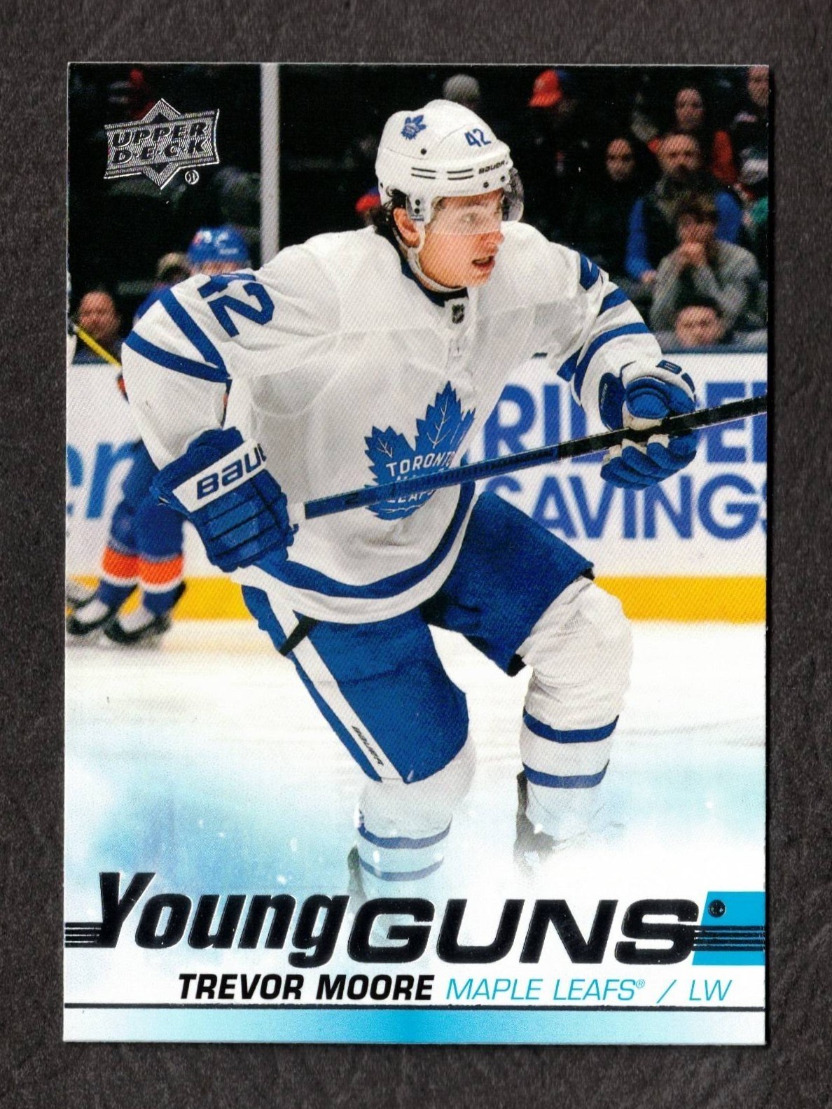 2019-20 Upper Deck "Young Guns" Trevor Moore (RC) #485 Toronto Maple Leafs MINT
