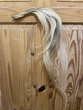 BLONDE NATURAL HORSE HAIR MANE FOR ROCKING OR TOY HORSE ARTS CRAFTS may 04