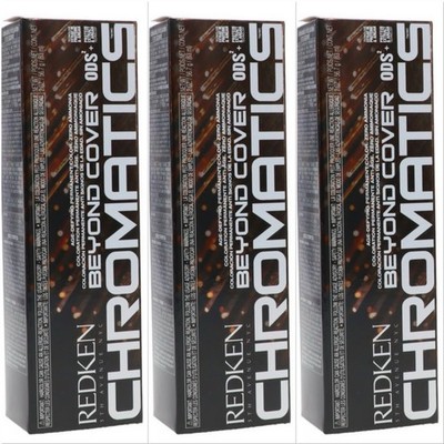 3 Redken Chromatics ODS2+ Permanent BEYOND COVER Hair Color ONE SHIP PRICE