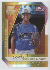 2021 Elite Extra Edition Aspirations Gold Die-Cut 2/24 Juan De La Cruz #197 9pd