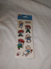 Vintage New Rugrats Cartoon Stickers 1999 Viacom 3 Sheets Kid Child Toy