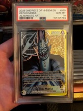 2026 One Piece Azure Sea's Seven Gecko Moria Leader Alt Art #OP14-080 PSA 10