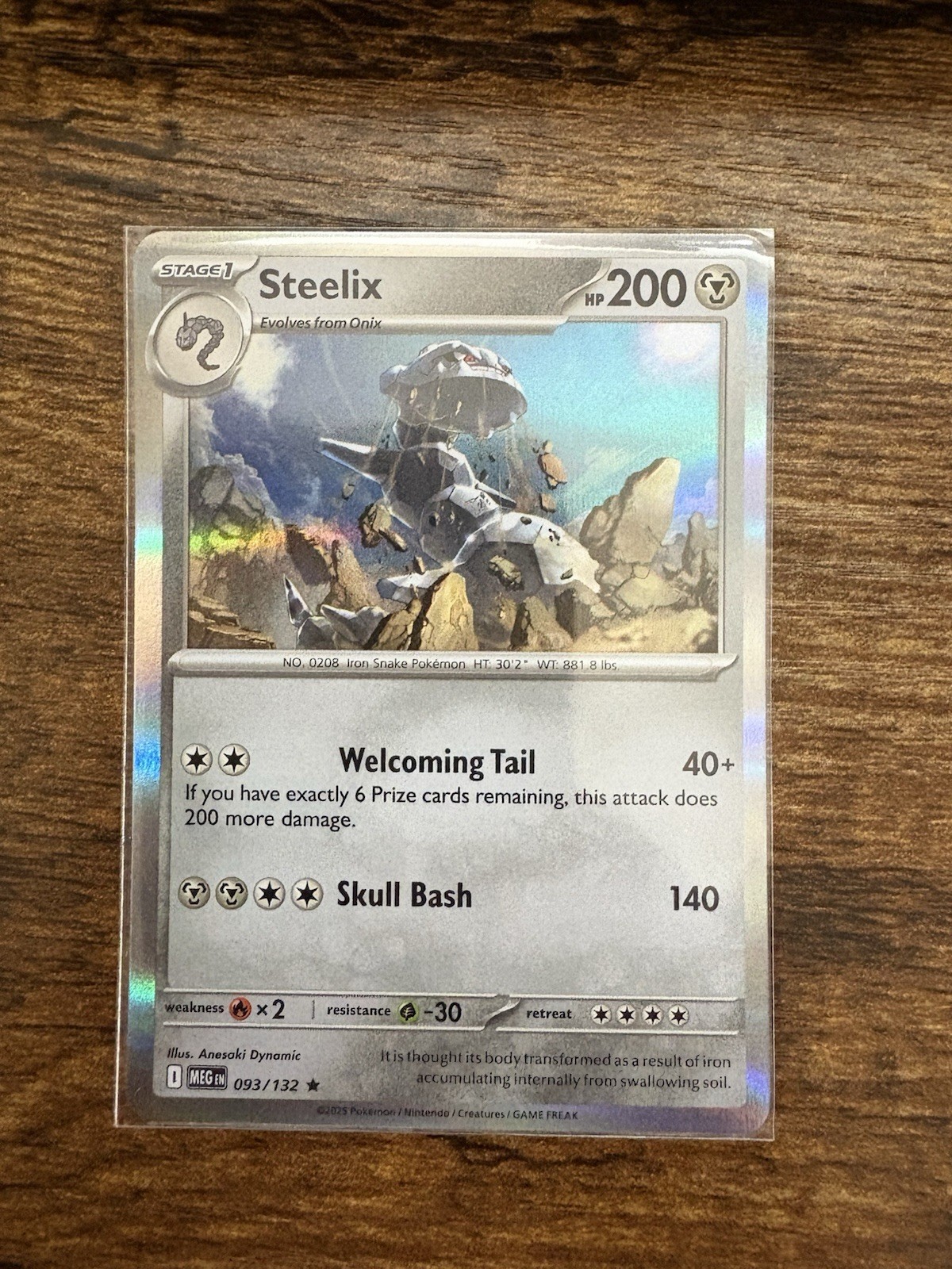 Steelix (Holo) 093/132 - Mega Evolution - Pokemon - NM/M English