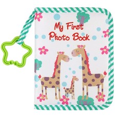Green Baby Photo Album First Year Soft Cloth Memory Book for Baby Shower Gift