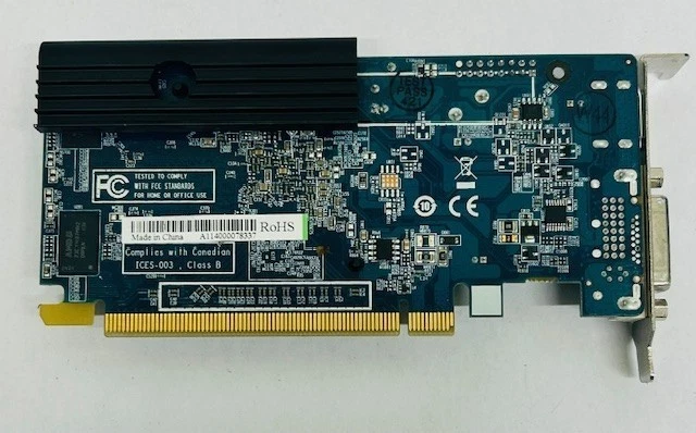 Sapphire Radeon HD 5450 1GB DDR3 PCI-E DVI HDMI Low Profile Graphics Card - Image 2 of 4