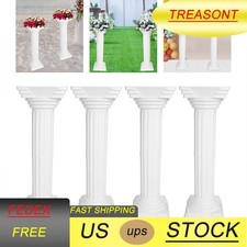 Roman Column For Wedding Landscaping Pillar Event Decorative Columnar White 4pcs