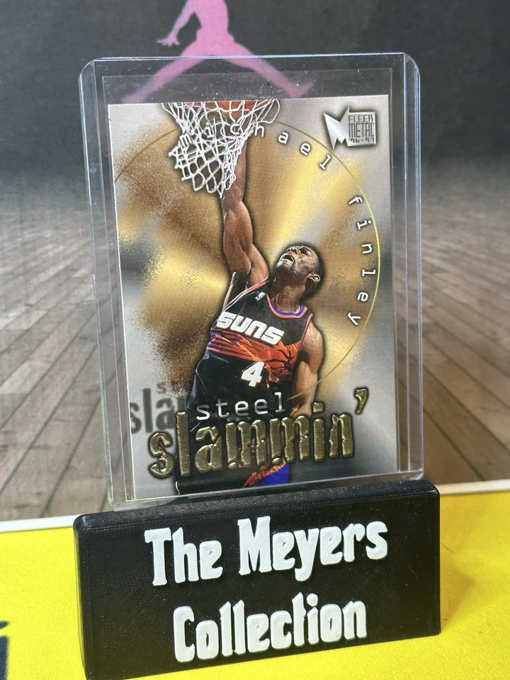 1996-97 Metal Michael Finley Steel Slammin' #3🔥💎🔥 - Image 2 of 3