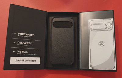 DBRAND Pixel 10 Pro XL grip case and 2D Sketch skin