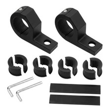 Motorcycle Light Bar Mounts, Aluminum 0.75" 1" 1.25" Horizontal Bar Clamp 2 PCS