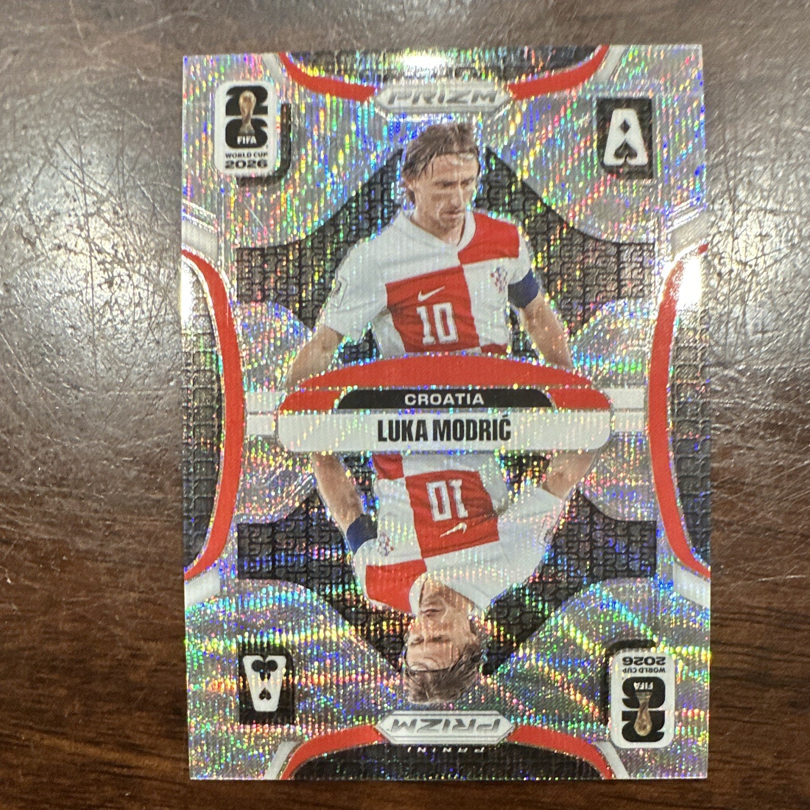 2026 Panini Prizm FIFA World Cup Luka Modric Aces Wave Prizm Croatia
