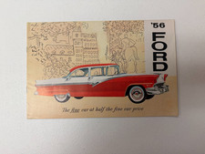 1956 Ford Mainline Customline Fairlane Cars Wagons Sales Brochure Rev Jan 1956