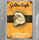 Golden Eagle Motor Oil 8 x 12 Vintage Novelty Metal Sign Made In USA New!