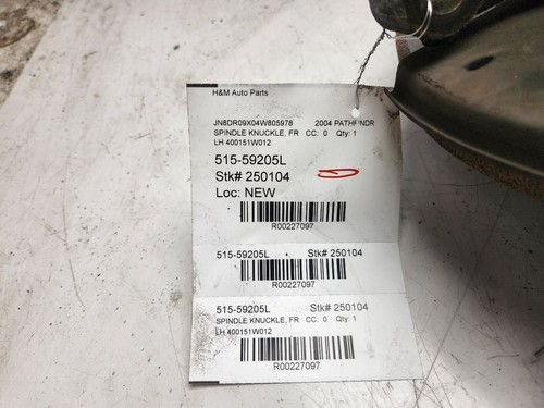 1998-2004 Nissan Pathfinder Driver Left Front Spindle/Knuckle OEM 400151W012 - Picture 6 of 12