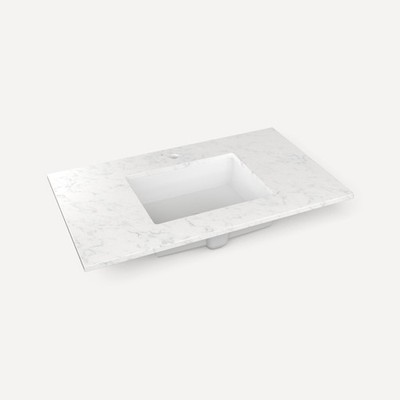Robern TB37UCO-1 37'' Quartz Vanity Top for 1 Hole Faucet - Lyra
