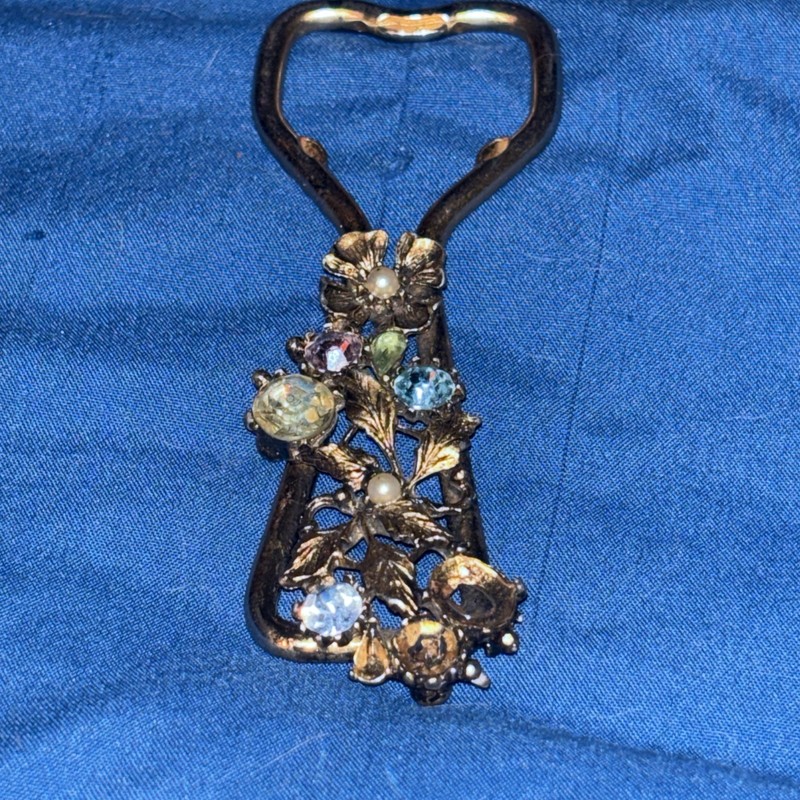 Vintage Rhinestone Jeweled Bottle Opener