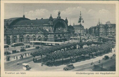 Ansichtskarte Frankfurt am Main Hindenburgplatz mit Hauptbahnhof  (Nr.9559)