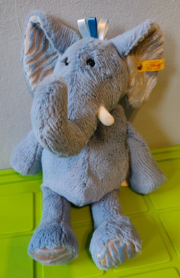 STEIFF Elefant 062544 Soft Cuddly Friends Earz blau Stofftier ca 39 cm