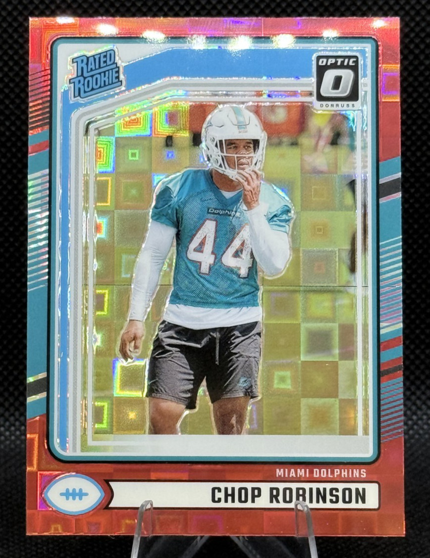 2024 Panini Donruss - Rated Rookie Chop Robinson #351 Optic Preview Red Pandora